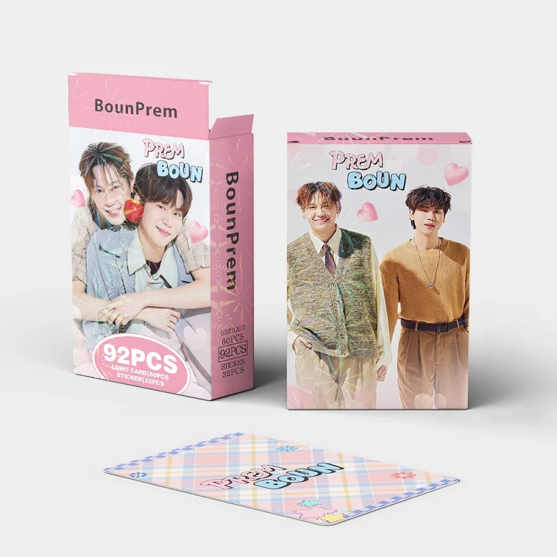 92PCS Thai Star BounPrem Photo Card Set - Boun & Prem Collectible