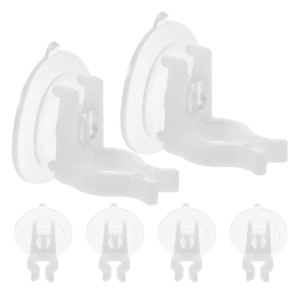 

6Pcs Holder Clamps Plastic Suction Cups Secure Hold for Electric Taper Candles Window Clips Holder Grips