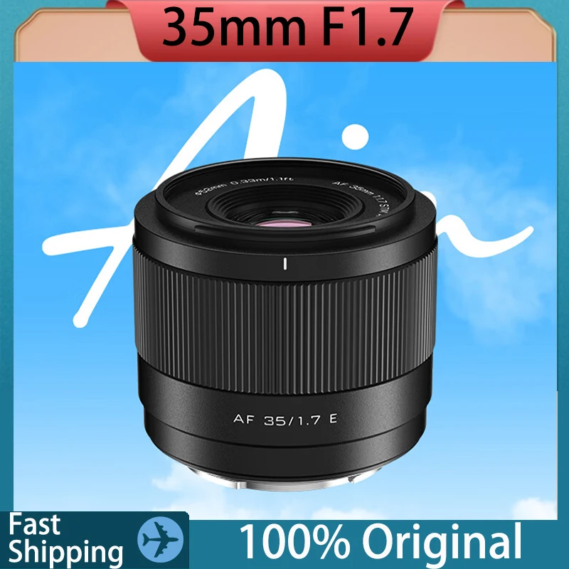 Original VILTROX 35mm F1.7 Camera Lens Auto FOCUS Support AF MF Custom APS-C Lens For NIKON Sony Fuji DSLR Cameras Accessories