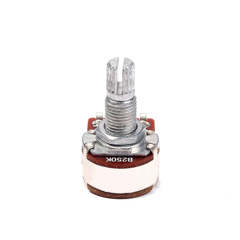 

B250k Audio Potentiometers Dual Pot for Guitar Volume Tone Control Solid Sturdy Audio Potentiometers B250k Dual Pot
