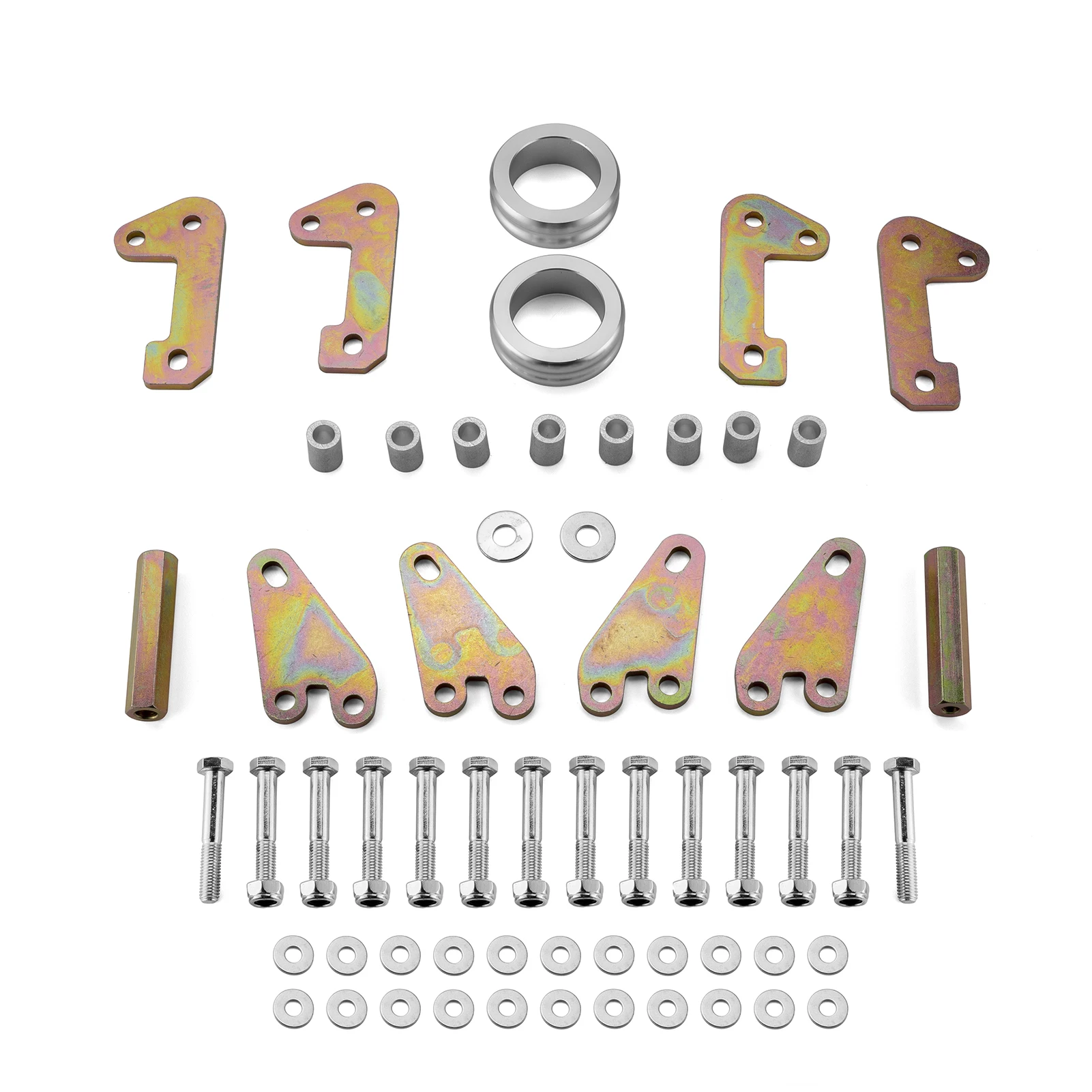 

For 2018-2024 Polaris Ranger 1000/1000 XP/Crew UTV ATV (Front & Rear) Shock 3" Full Lift Spacer Suspension Lift Kit Accessories