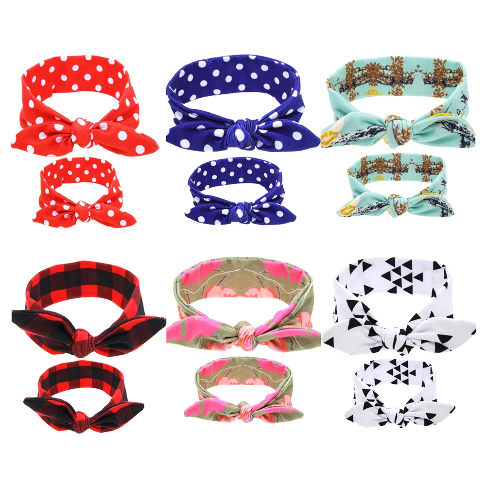 

Bunny Rabbit Ear Headband Printed Hairband Lightweight Soft Cute Design Headwrap Hair