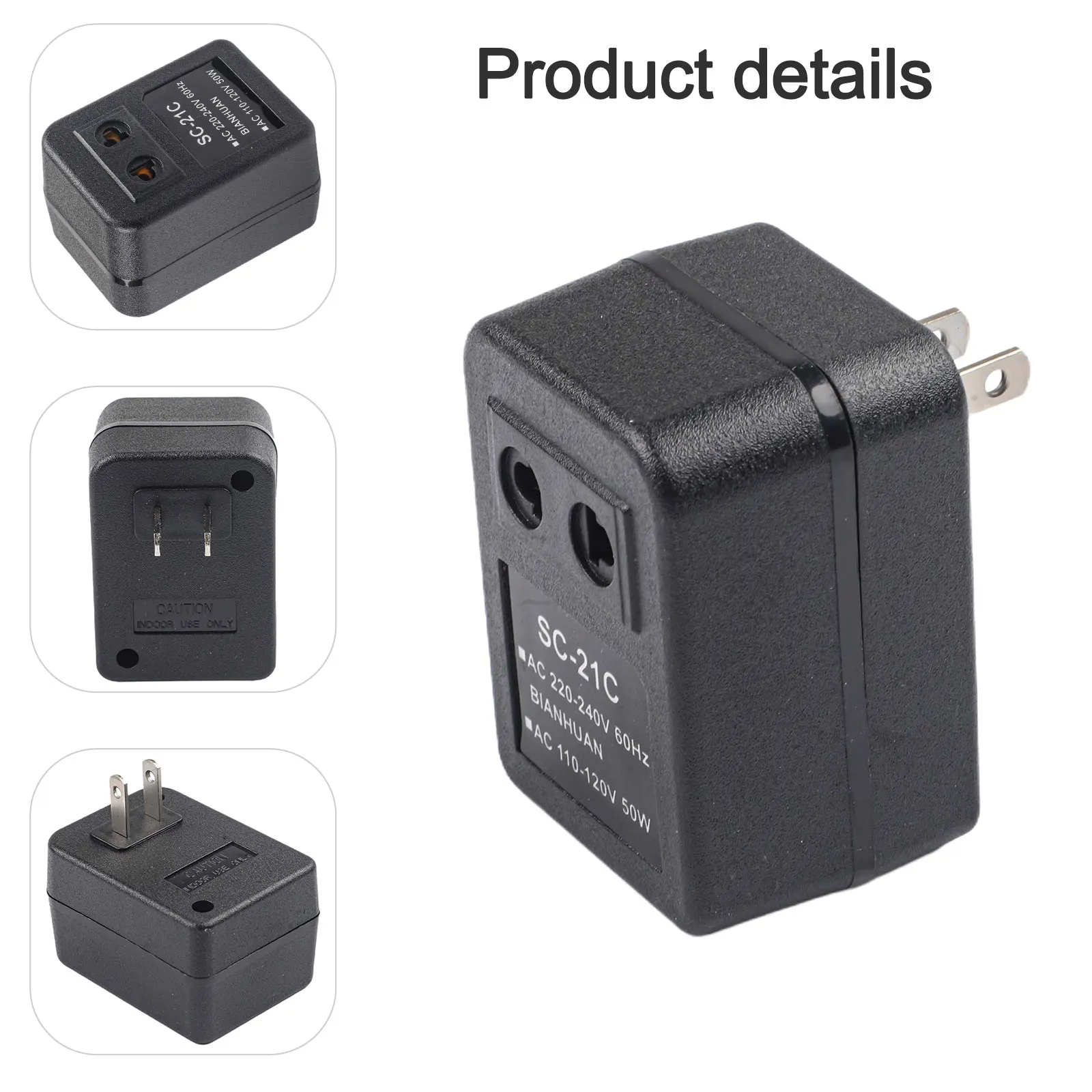 Step Down Voltage Converter Step Down Transformer Travel Adapter 50W US AC 220V To 110V Step Down Voltage Converter
