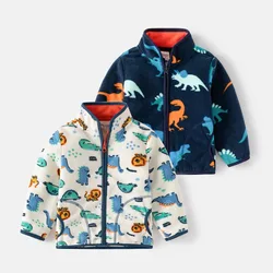 ملابس خارجية Kids Autumn Clothes 2023 Boy Girl Polar Fleece Coat Kid Baby Warm Top Korean Foreign Trade Kid Clothing 2-6Years