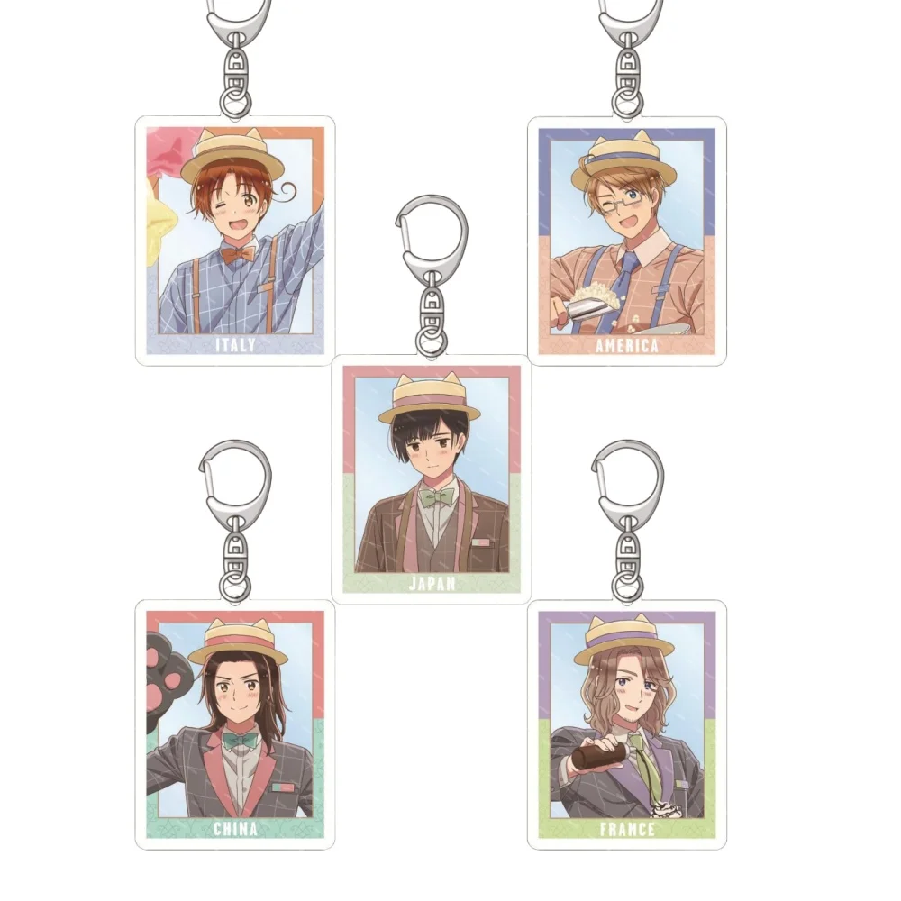 Charm Anime Fan Gift HD Character APH Acrylic Stand Hetalia Axis Powers Figure Model Plate Cosplay Keychain Themed Series