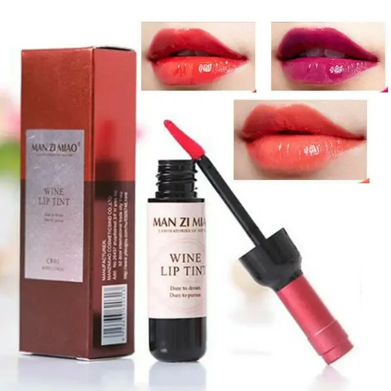 6 Colors Lip Tint Waterproof Wine Lip Stain Long Lasting Matte Liquid Wine Bottle Lipstick Lip Gloss Women Sweet Makeup Lipgloss