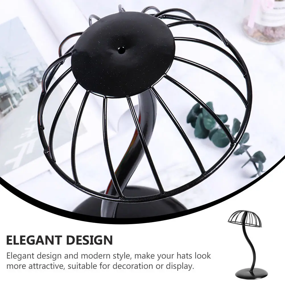 Hat Display Stand Black Storage Rack Holder for Retail Shop Home Counter Shelf 1 Piece