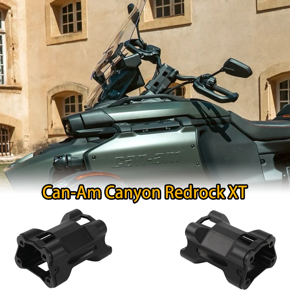 Kit de abrazadera de barra elevadora de manillar negra de 6 pulgadas y 155mm para Can-Am Canyon Redrock XT Trike Moto de 3 ruedas 2025-2026