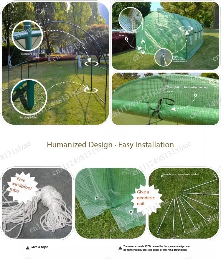 Outdoor Greenhouse Net Cover 600x300x220cm - Garden Vegetable Insect Protection & Freeze Shield (Frame Excluded)