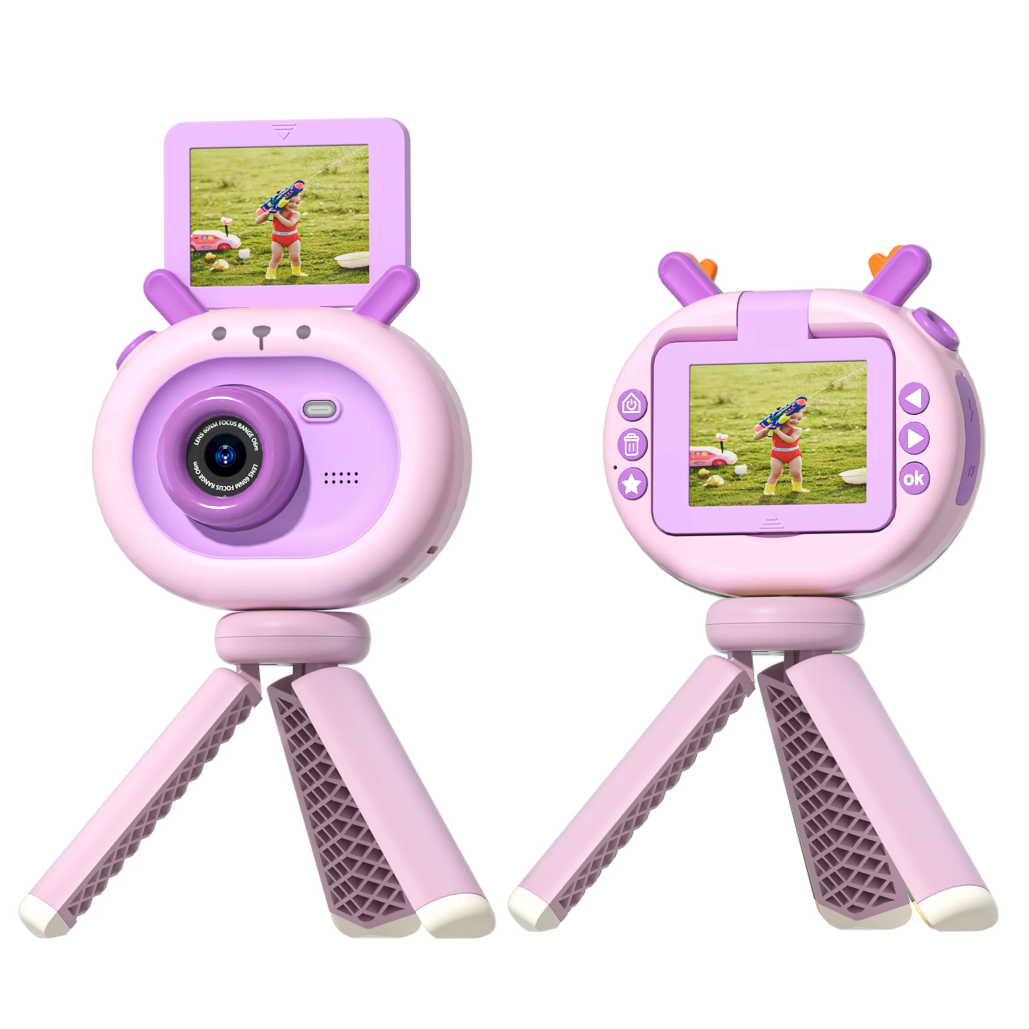 Fotocamera per bambini schermo HD videocamera giocattoli Mini Cam fotocamera istantanea regalo di compleanno per bambini giocattolo per bambini Mini fotocamera