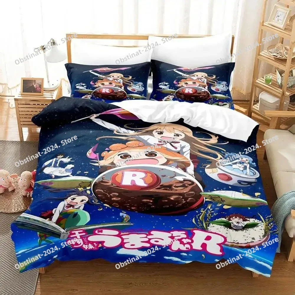 

Himouto! Umaru-chan Bedding Set Single Twin Full Queen King Size Bed Set Adult Kid Bedroom Duvet Cover Sets Anime Bed Sheet Set
