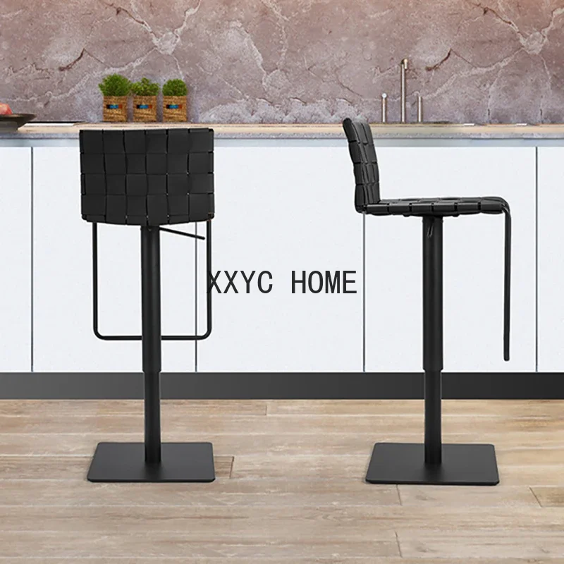 

Дизайн кухни, регулируемый барный стул, высокий стол для завтрака, современный барный стул, металлическое колье Silla Comedor, мебель для дома