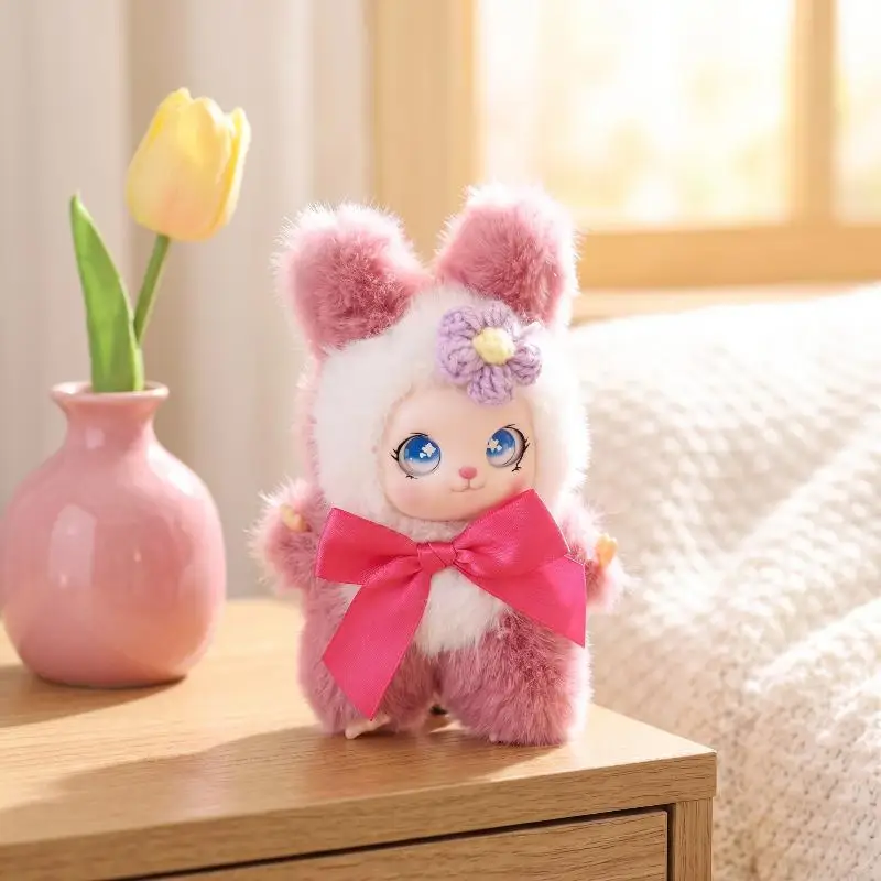 Cute Animal Plush Keychain 15cm Kawaii Vinyl Doll Pendant Bag Charm Backpack Decoration Home Ornament Birthday Gift Toys Decor