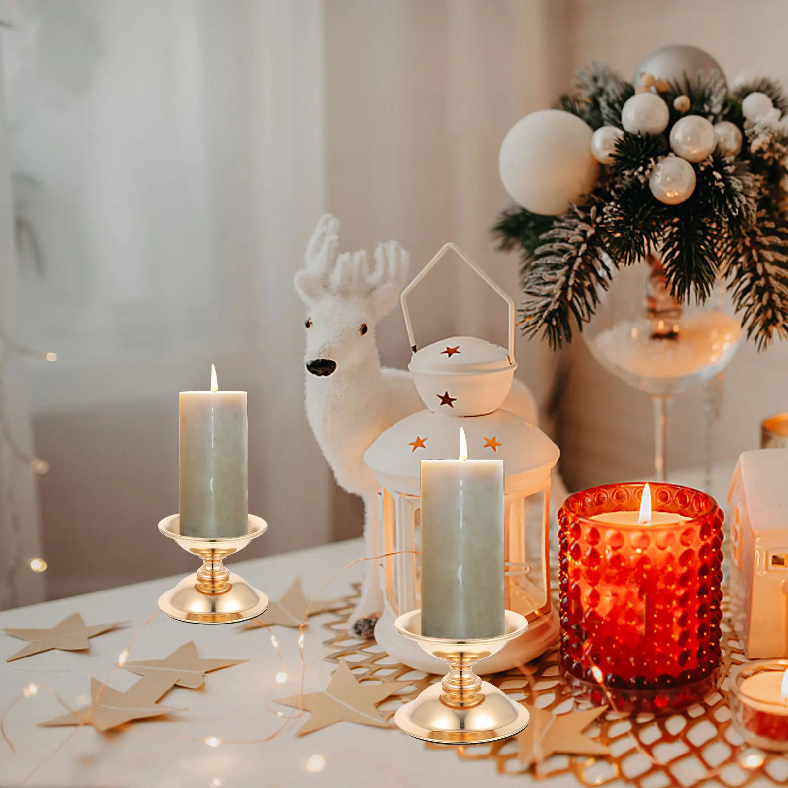 

1Pcs Iron Holder Gold Plated Creative Design Smooth Edge Multifunctional Home Temple Aromatherapy Decor