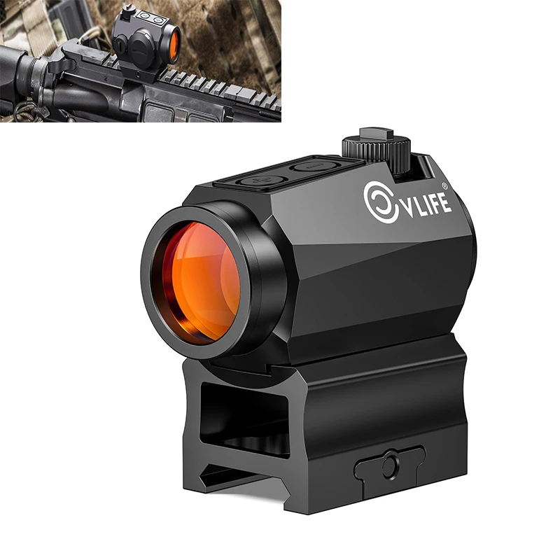 

CVLIFE Rifle Scope 2 MOA Red Dot Sight Optics Riflescope Reflex Sights with Mount for 20mm Picatinny Rail Absolute Co-Witness