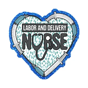 5cm Nurse Fashion Design Glitter Acrylic Flatback For Phone Case Hair Bow Craft Supplies Cabochon Scrapbook for Diy Reel Clip