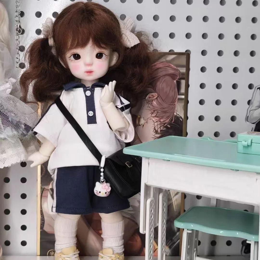 

Школьная форма для кукол BJD 1/6, одежда в стиле преппи, униформа для кукол BJD 30 см, аксессуары для кукол, игрушки для самостоятельного украшения кукол.