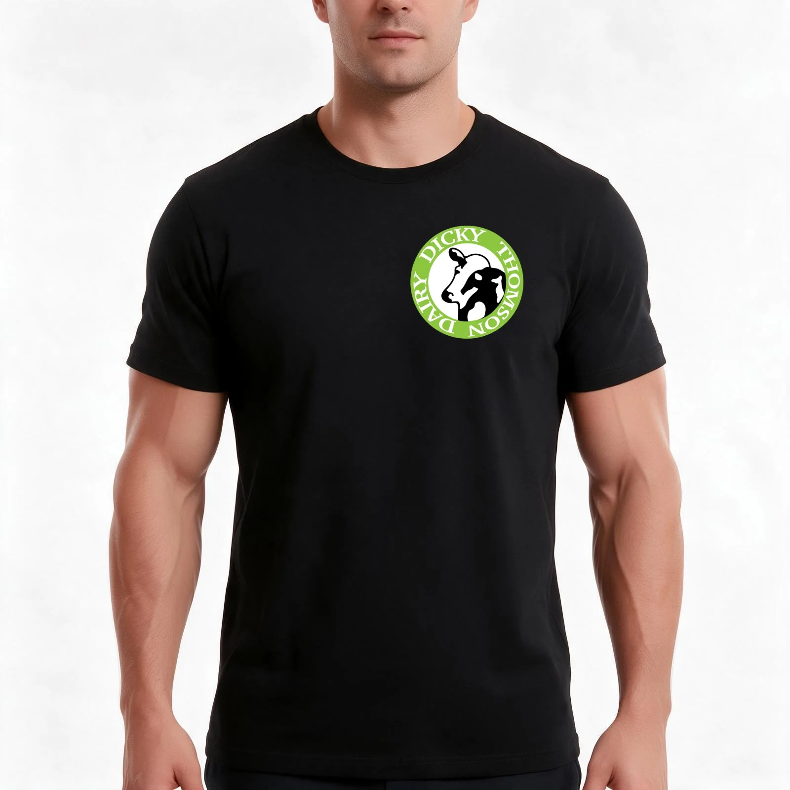 Letterkenny- Daryl's Dicky Thomson Dairy T-Shirt, Summer Casual Cotton Tee, Oversized Streetwear Tops, Unisex Men Women