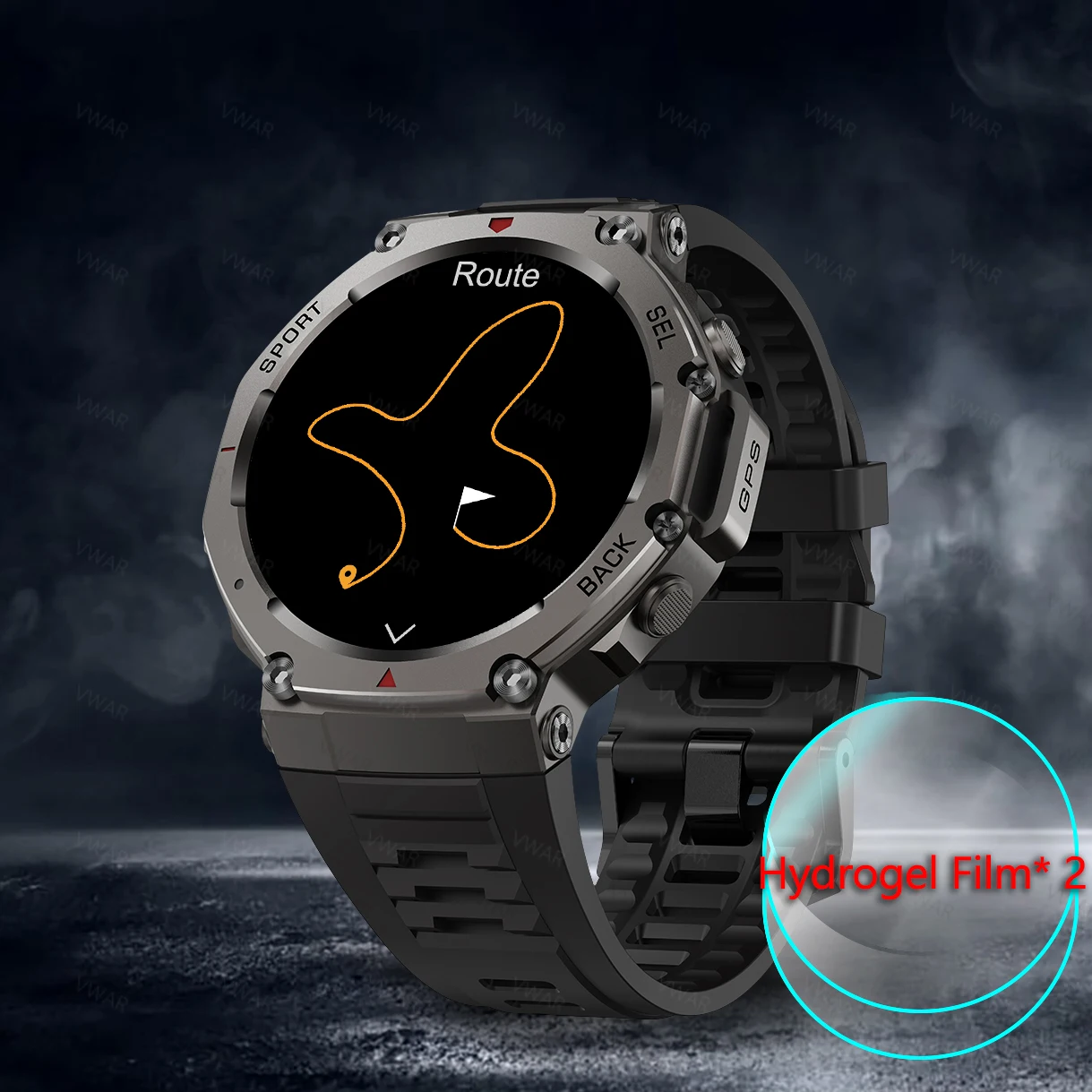 Tactical GPS Smart Watch with Compass and Altimeter