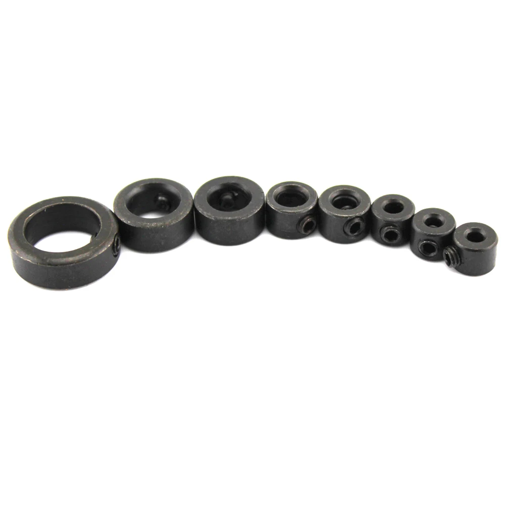 1-5Pcs ID 3/4/5/6/8/10/12/16mm Limited Ring Collar 45# Carbon Steel Shaft Sleeve Wheel Lock Bearing Bushing DIY Model Parts