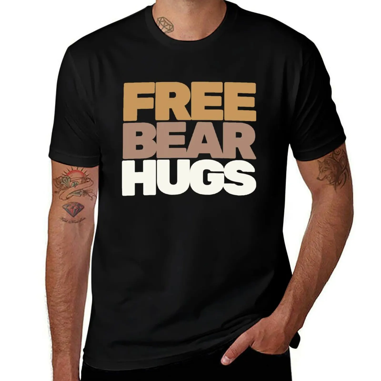 

Free T-Shirt anime funny Hugs shirts LGBT Bear Funny shirts with t Pride shirts man Typography man for t t prints