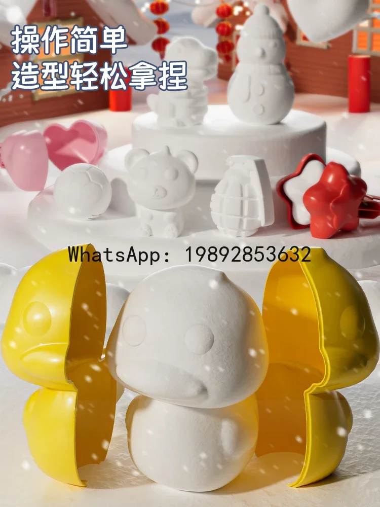 Children's Snowball Clip Toy Artifact Clip Snow Duck Play Snow Tool Winter Snowball Fight Mold