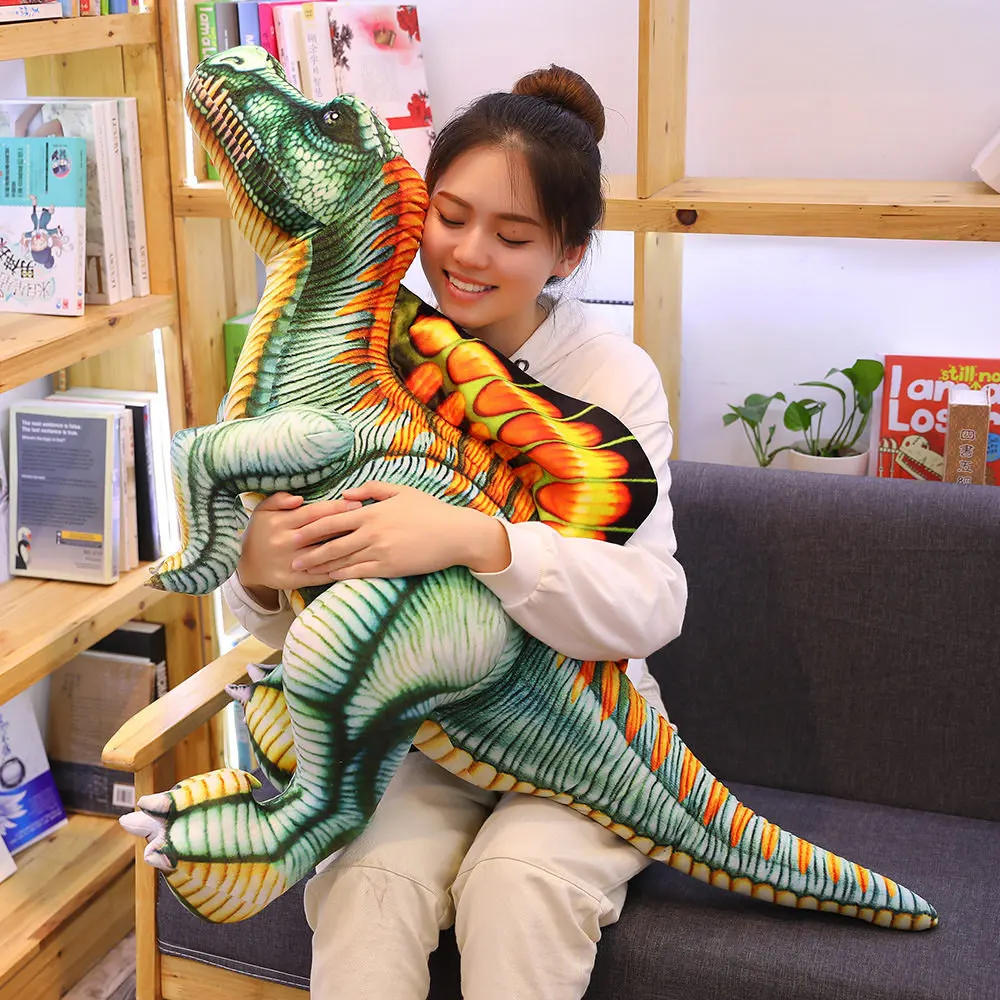 Spinosaurus Dinosaur Doll Plush Toy Tyrannosaurus Rex Children's Doll Lifelike Animals Simulation Stuffed Doll Kawaii Toy Gifts