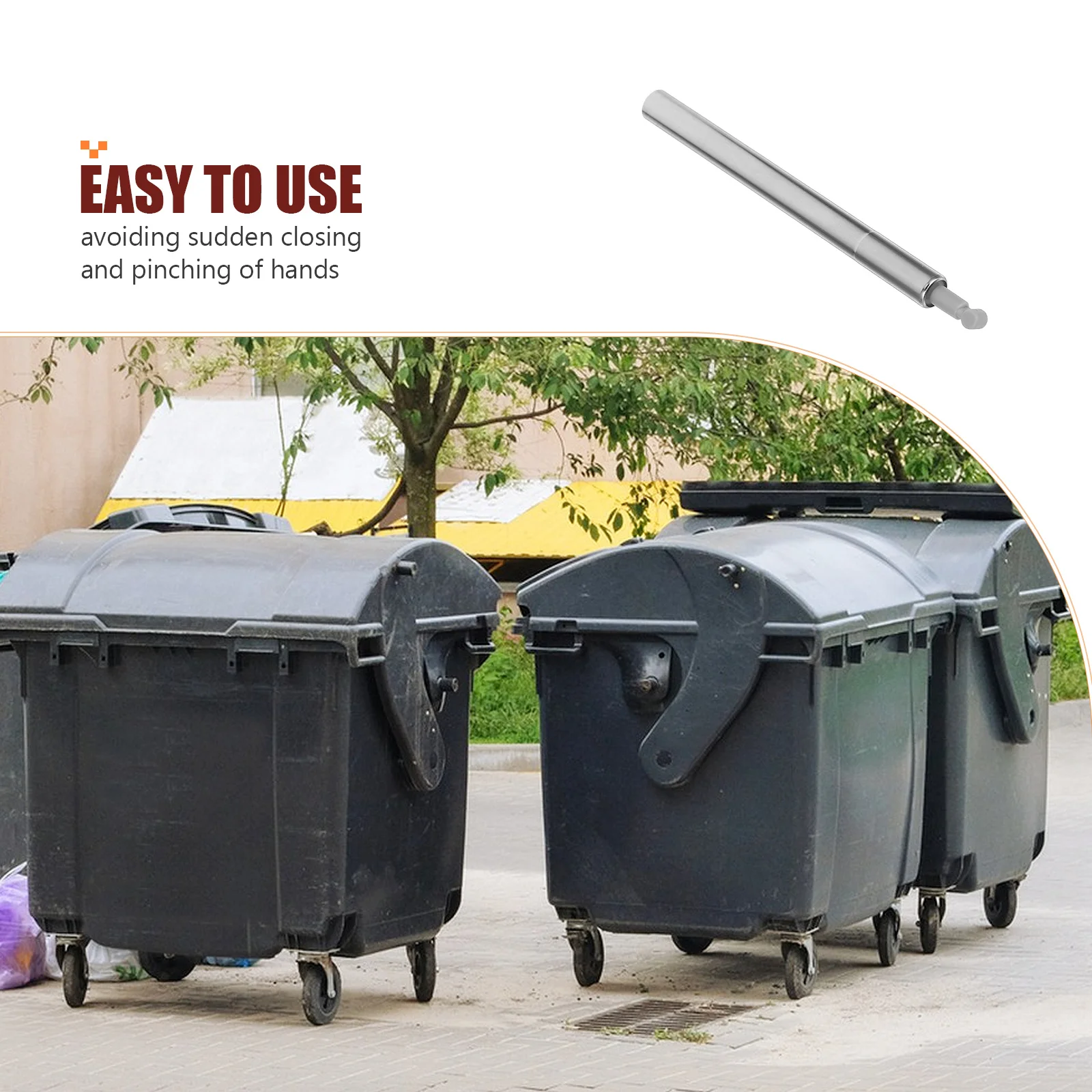 4 قطعة سلة المهملات المخمدات الهيدروليكية عازلة لأبواب خزانة خزانة الملابس لينة إغلاق الحد من الضوضاء مكافحة سلام حماية أخفى #2