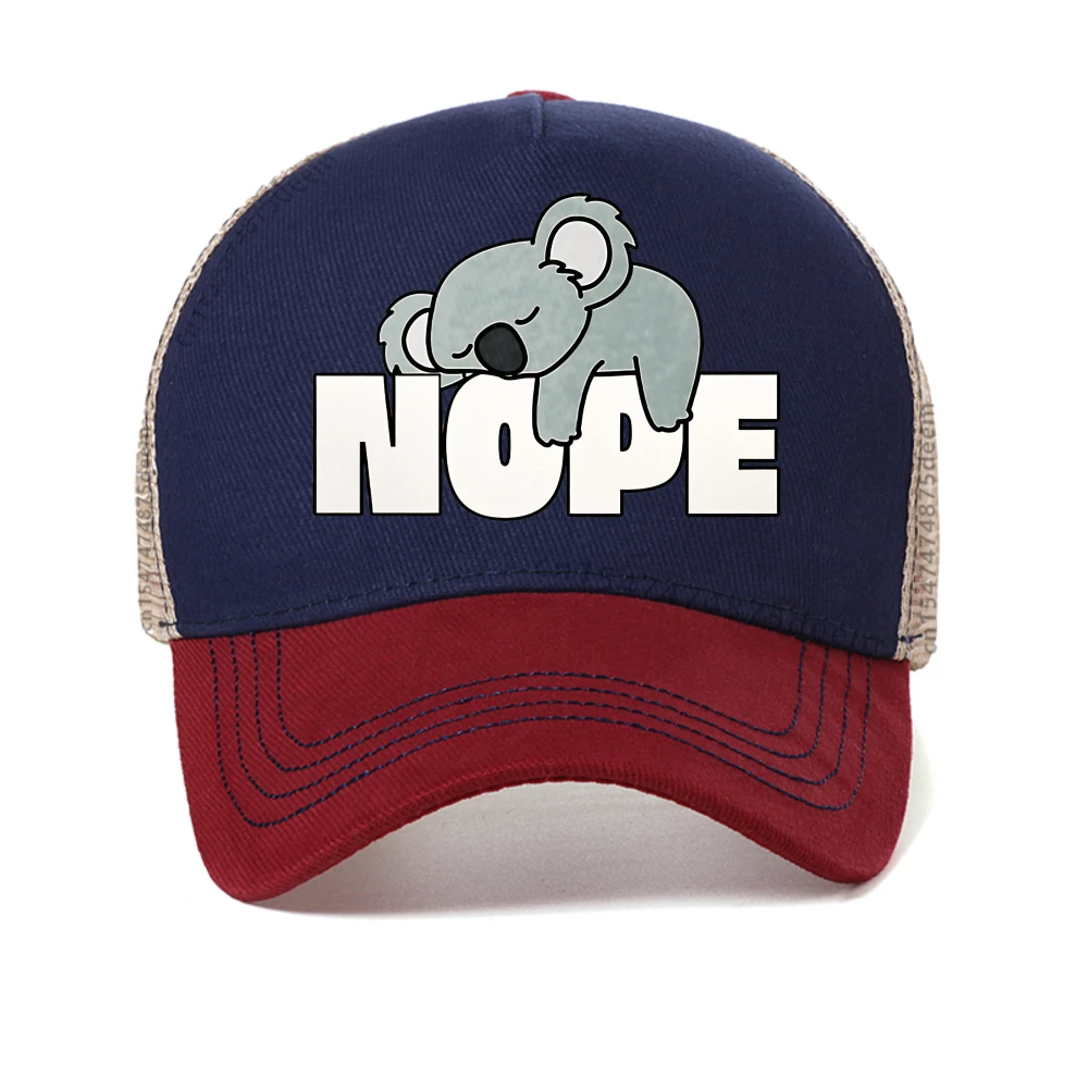 

Nope Sorry, I Won'T Get Up print baseball cap Women Men Adjustable Adult Dad Hat Summer Sun Hats fashion mesh Snapback Caps