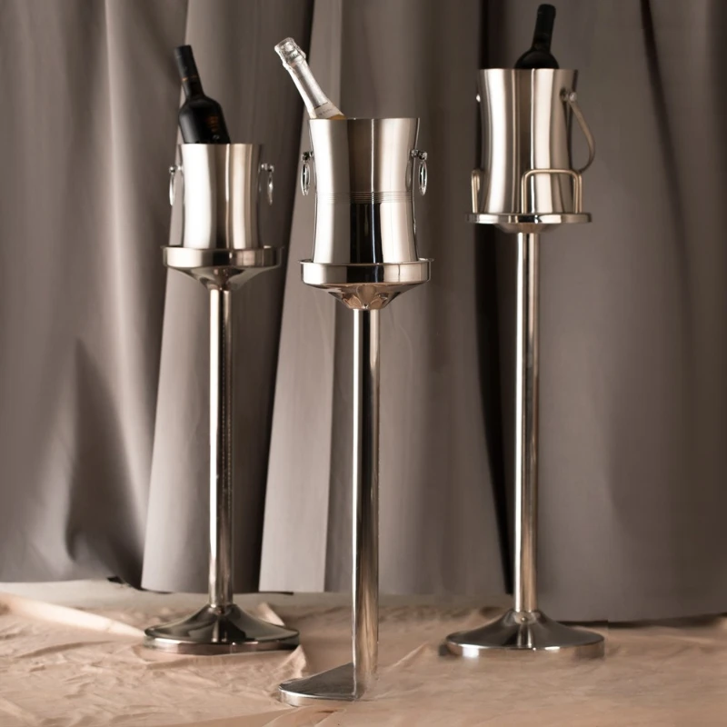 

European luxury double-layer champagne barrel operating department bar KTV dedicated insulated home red wine ice bucket