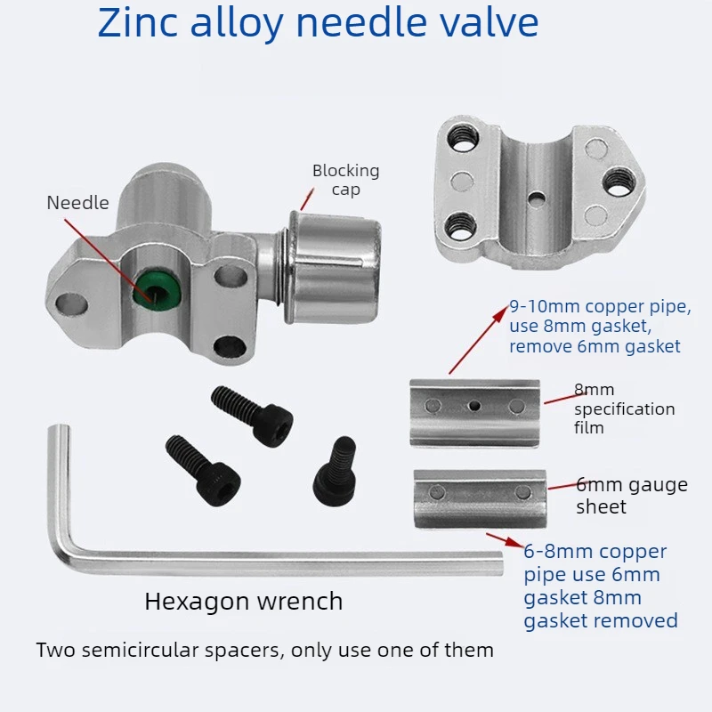 

Air Conditioner & HVAC Repair Fluoride Valve BVP-31, Zinc Alloy Puncture Needle Valve for Refrigerator, Freezer Maintenance