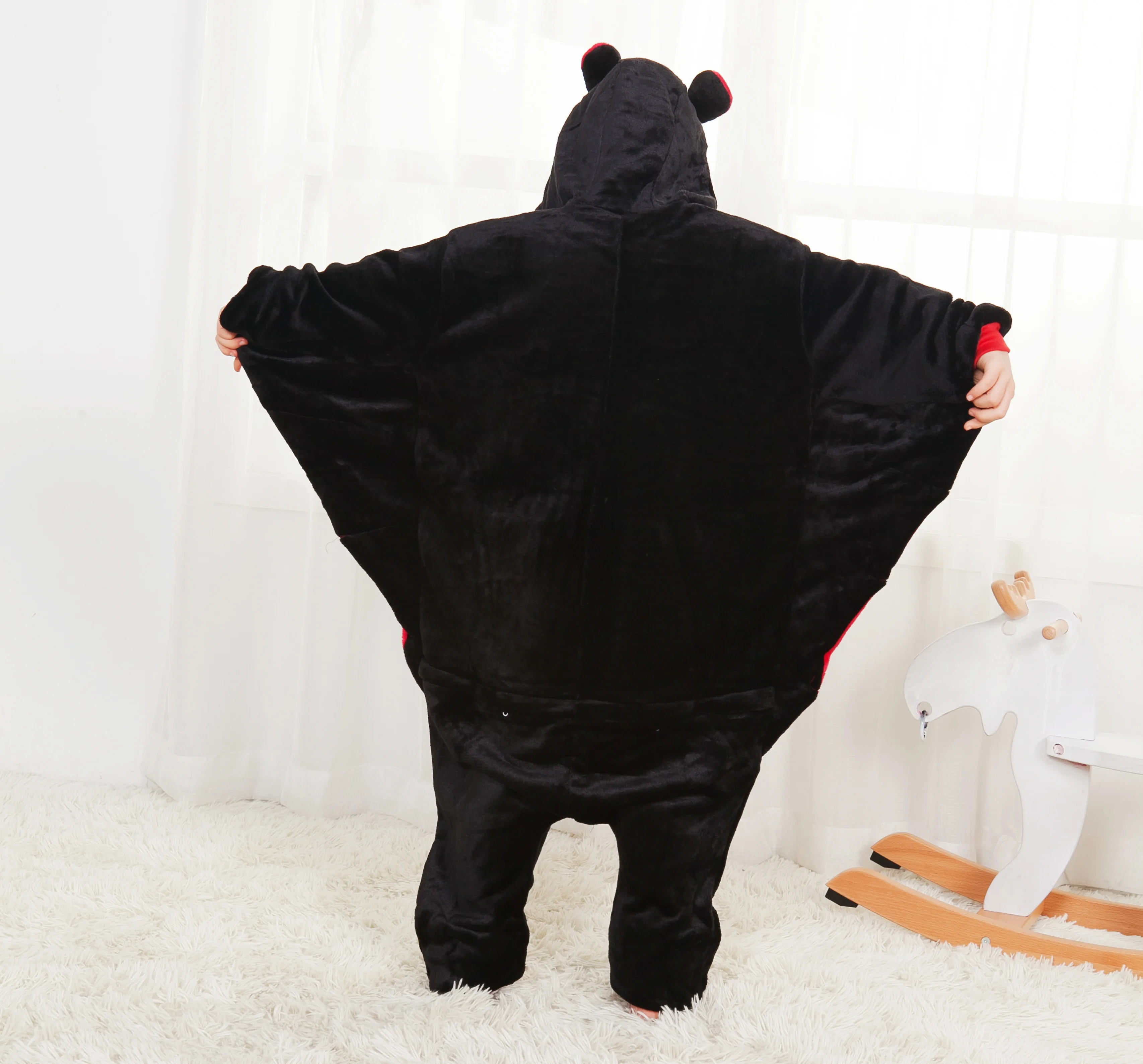 Bat Cute Animal Pajamas Children Kids Cartoon Kigurumi Onesies Winter Soft Warm Clothes For Boys Girls Christmas Halloween Gifts
