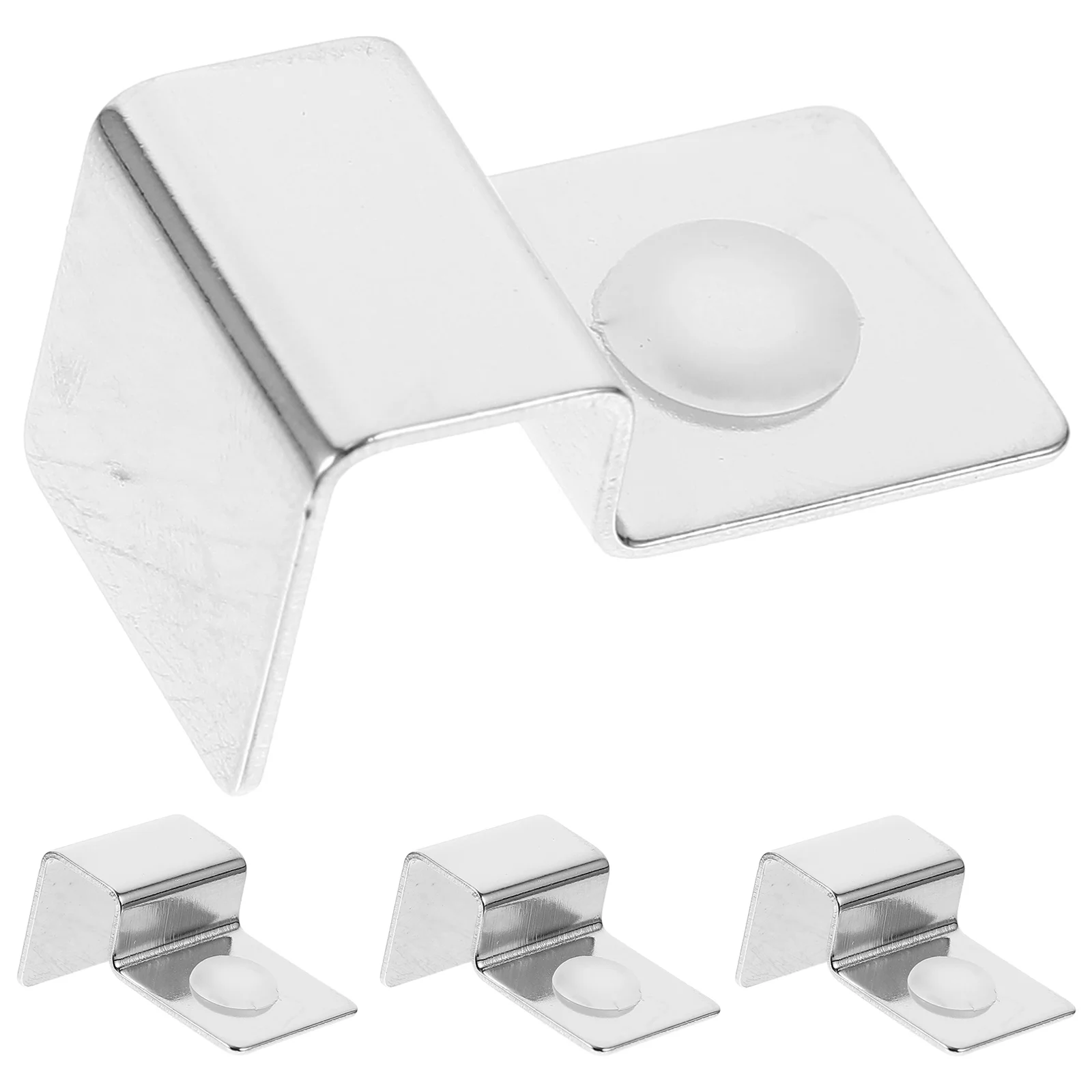 

4 Pcs Steel Aquarium Fish Tank Glass Cover Clips Fish Tank Glass Cover Clips Support Holder Easy Install No Slip Pet Supplies