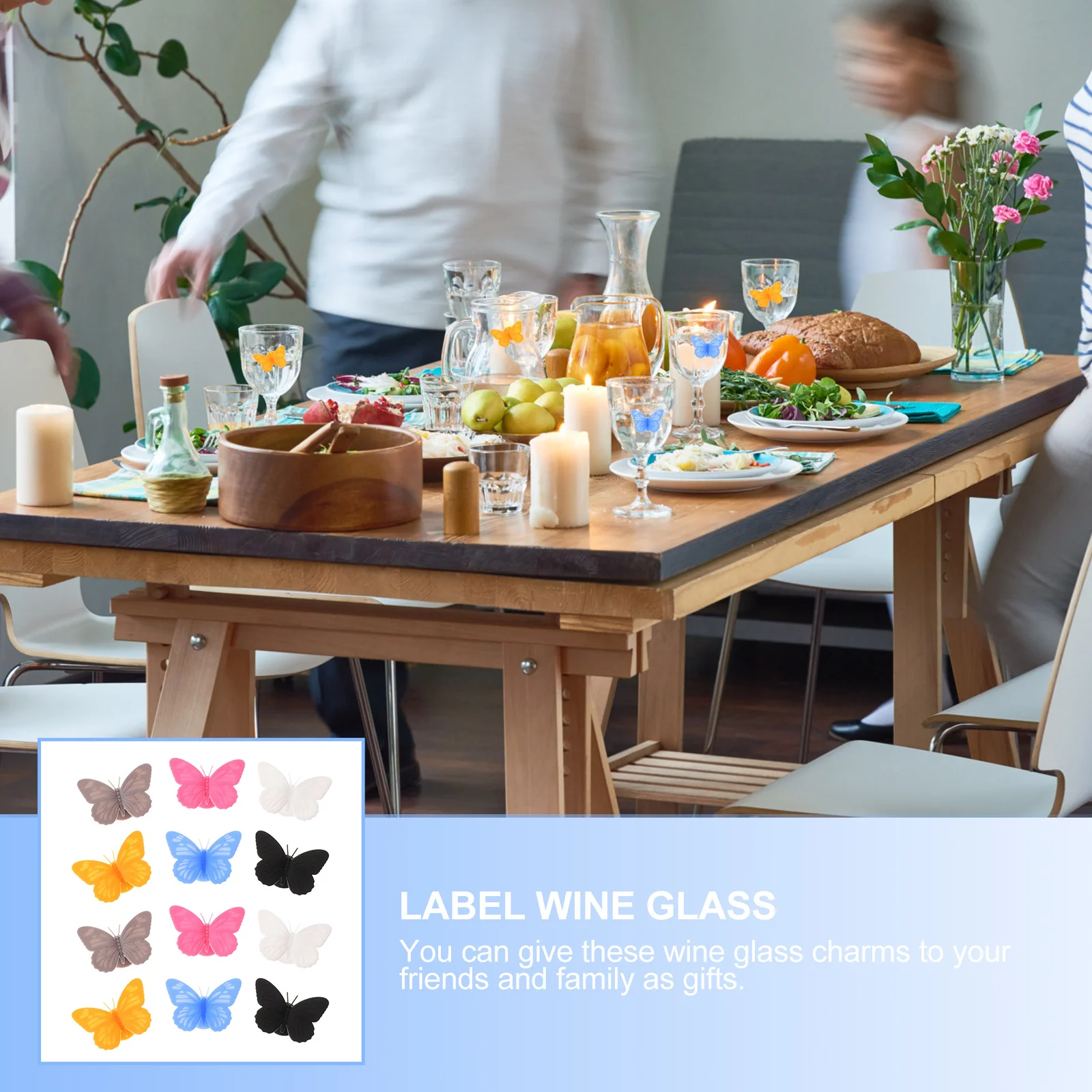 

12 шт., креативные силиконовые маркеры для бокалов для вина, бирки для напитков для вечеринки, атмосферные маркеры для чашек вина, бирки для чашек, праздничные принадлежности