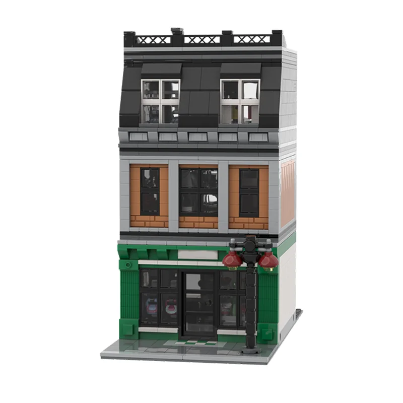 

1268PCS MOC Louises Vuittoned Shoped Modular Street Luxury Fashion Store Building DIY Model Building Blocks Birthday Toys Gift