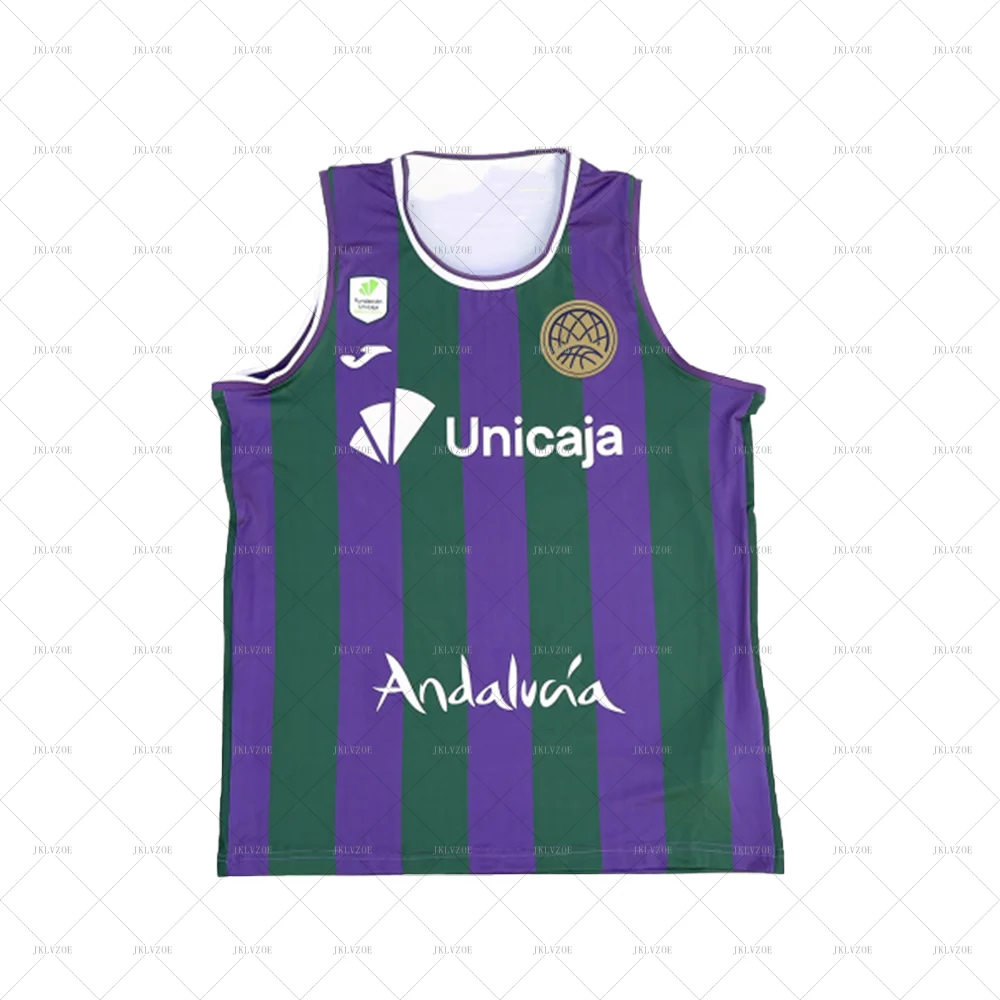 

24/25 New Arrivals Spanish Men's Basketball Vest Malaga Jersey Quick Dry Adult/Children's Kit Universal Size Top Men's T-shirt