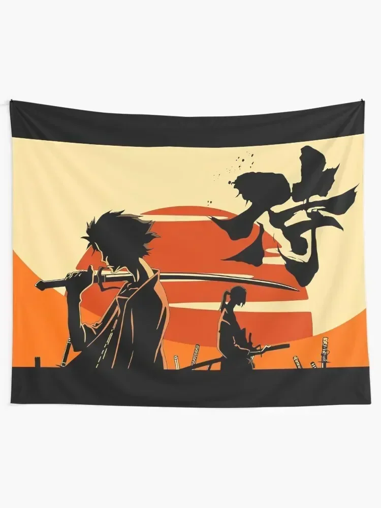 Sunset Samurai Tapestry Room Decor Cute Bedroom Organization And Decoration Home Decorations Tapestry