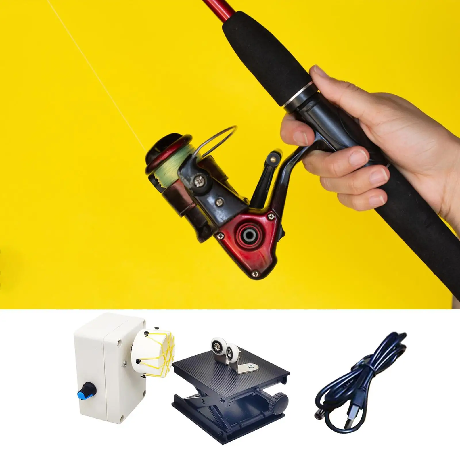 

Fishing Rod Repair Kits Fishing Rod Building Machine Professional Fishing Winding Machine Set for Fishing Repair Fittings