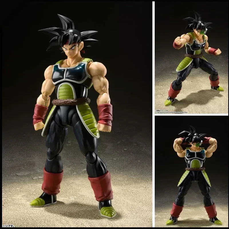 In Stock Original Bandai Dragon Ball Z SHF Goku Father Bardock Anime Action Figures Assembly Collections Model Toy Holiday Gifts