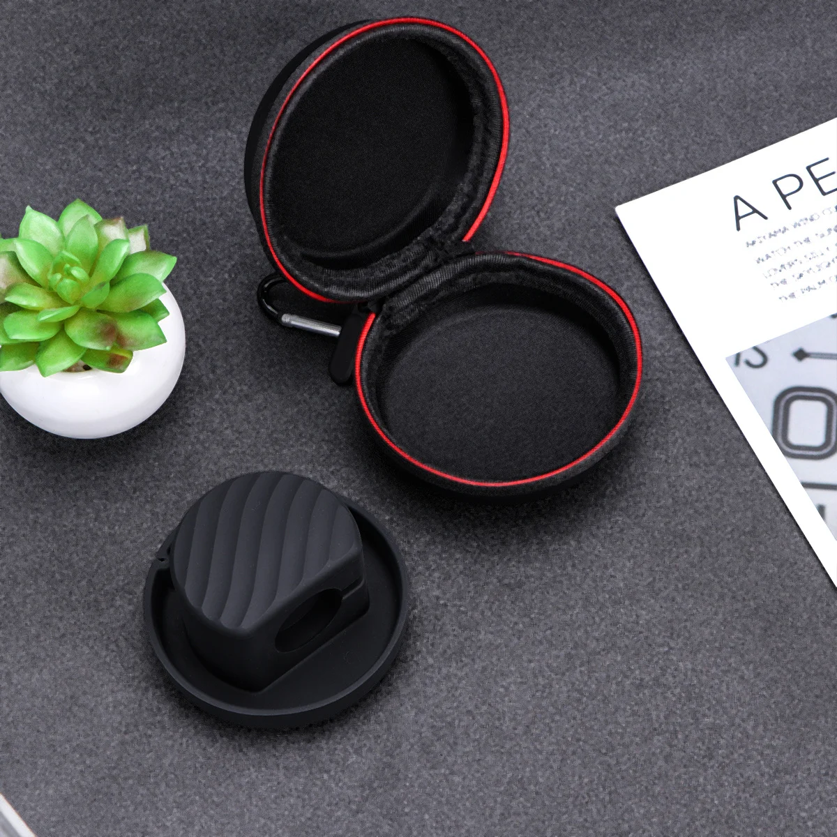 

Electronics Watch Storage Box Black Eva Material Luxury Lining Smooth Design Protective Case Organizer for Jewelry