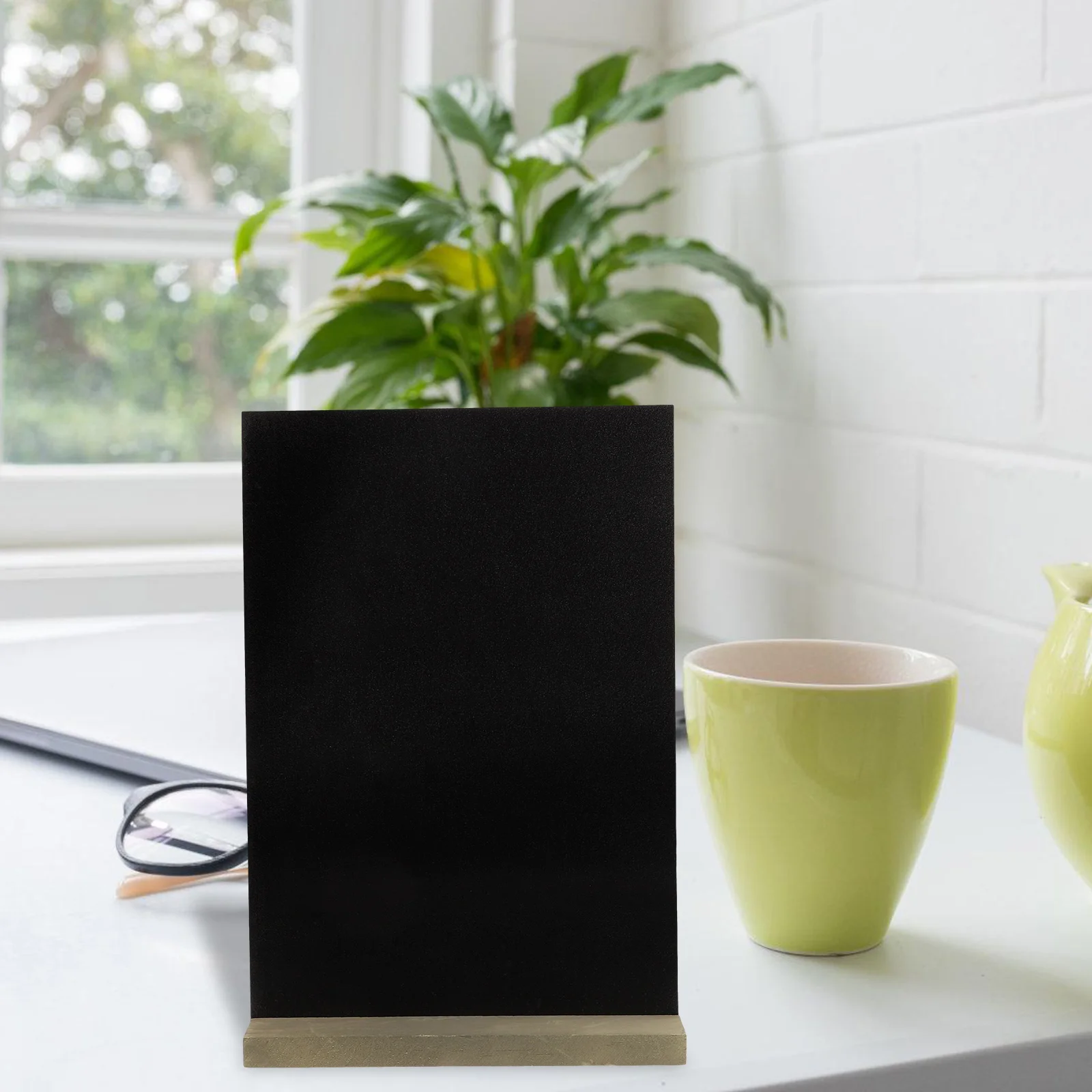 

3 Pcs Ornaments Message Blackboard Desktop Wood Mini Chalkboards Signs for Food
