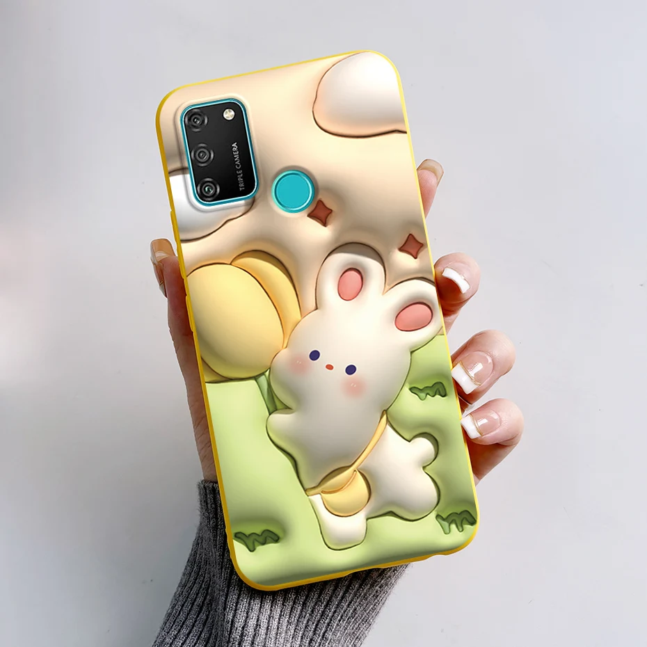 For Honor 9A 9 A Case Cover For Huawei Honor 9A 2020 MOA-LX9N Phone Case Bumper Cute Rabbit Panda Soft Fundas Honor9A Coque 6.3\