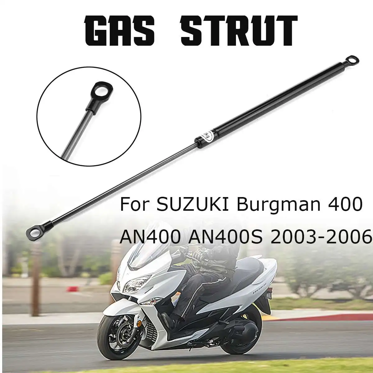 Amortisseur de barre de vérin à gaz pour SUZUKI Burgman 400, support de levage de choc de bras de levage, réglage de siège de scooter, AN400,