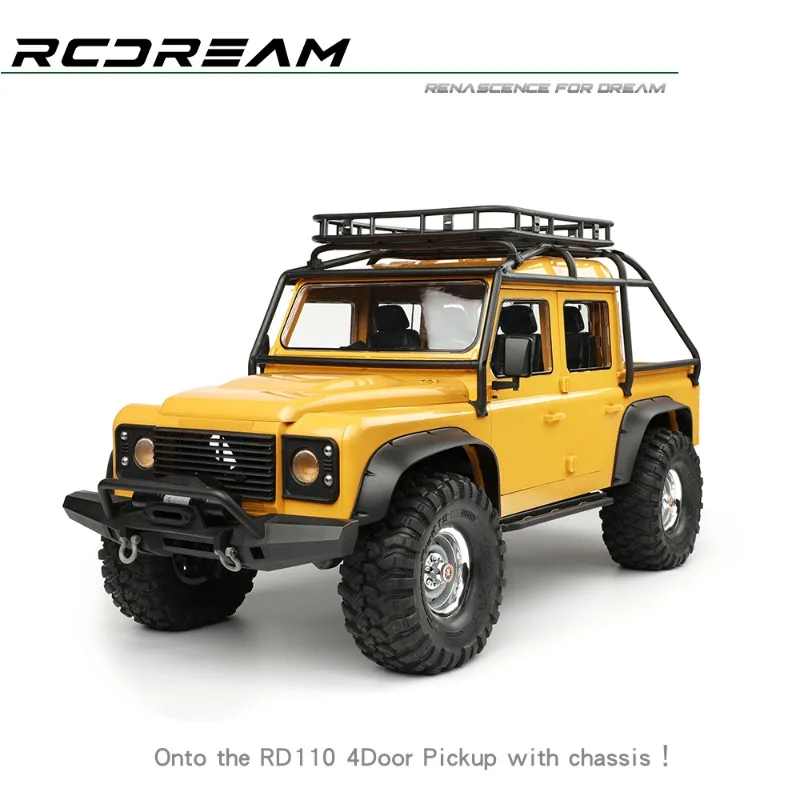 Pickup Roll Cage Luggage Rack for 1/10 RC Crawler Car RD110 SCX10 RC4WD D90 90046 TRX4 Land Rover Defender Upgradeds Accessories