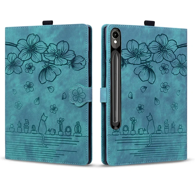 

Coque For Samsung Galaxy Tab S10 FE Plus 13.1'' Emboss Painting Wallet Filp Stand Cover For Galaxy Tab S10 FE Plus Case sm-x620