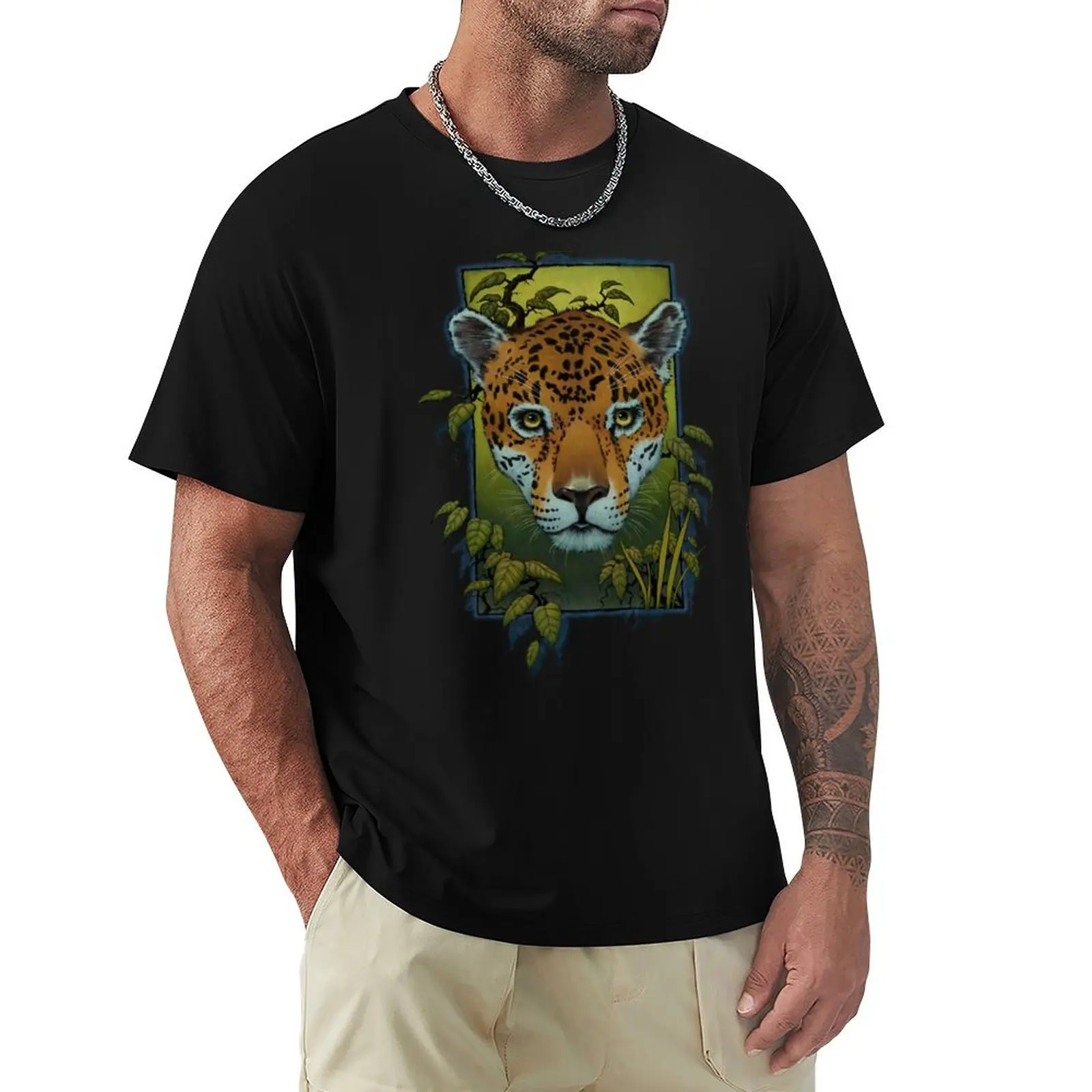 

Brazilian Jaguar Painting T-Shirt customizeds shirts graphic t shirts for men