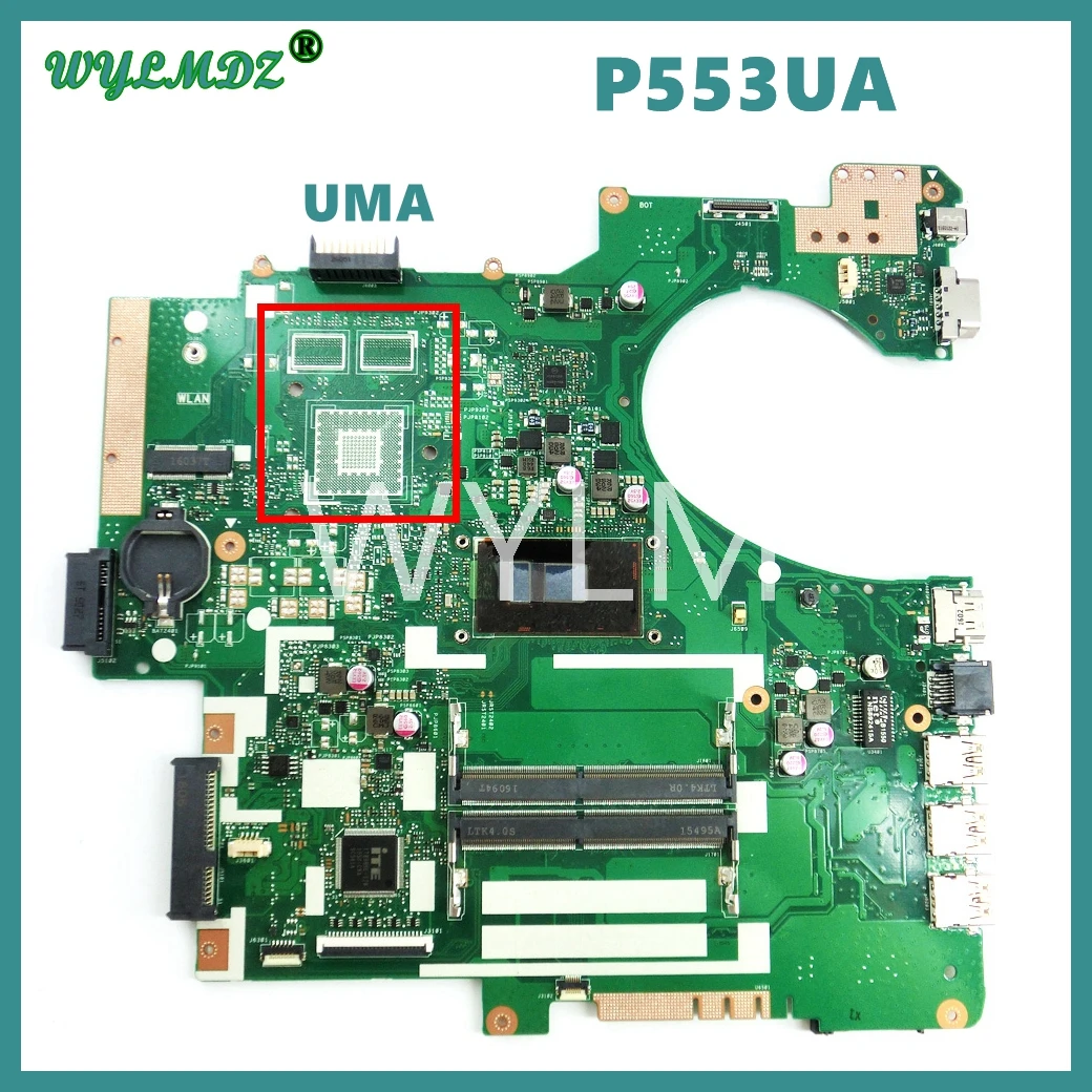 

P553UJ For ASUS P2540UJ P2540UA P2530UJ P2540UQ P2540UV P2540UB P553UA P2540U P553U Laptop Motherboard I3/I5/I7 UMA or GT920M