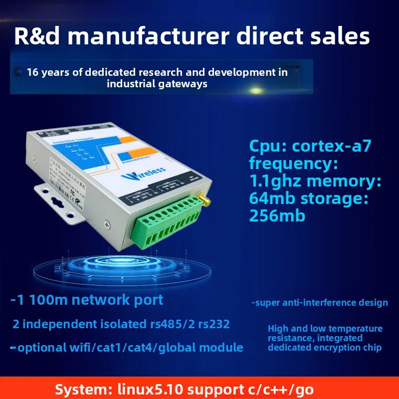 4G Industrial Edge Computing Gateway Modbus Protocol Converter WiFi IoT Gateway