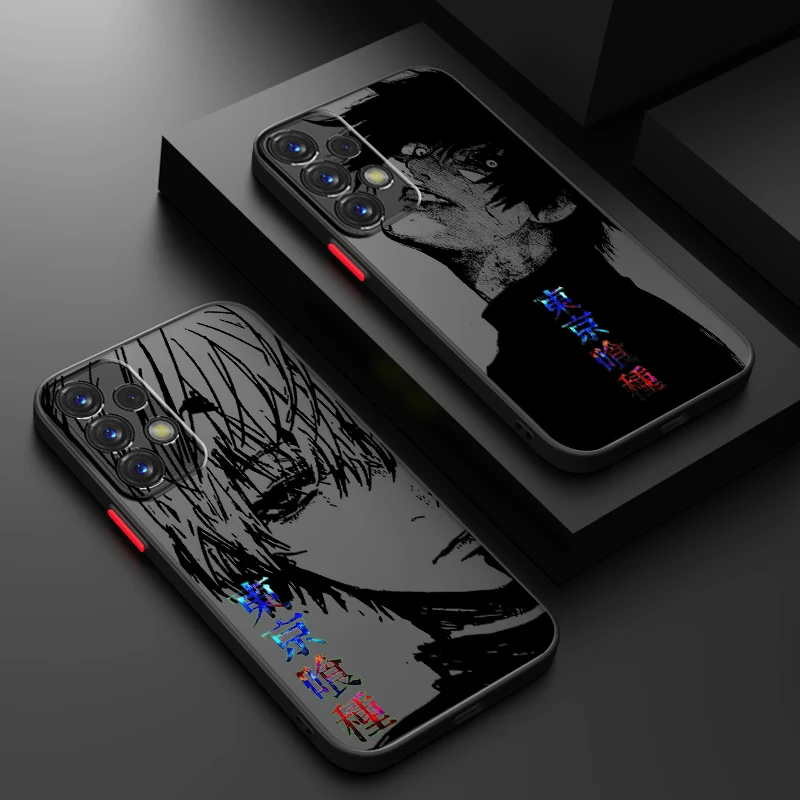 T-Tokyo G-Ghoul Cool Art Frosted Translucent For Samsung Note 20 A35 A03 A54 A31 A22 A34 A14 A24 A04 A55 5G TPU Phone Case