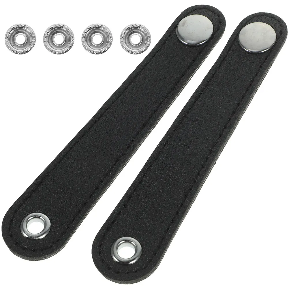 

2 pcs Accordion Bellows Straps Universal Double Layer Faux Durable Bass Buckle Belt Padded Musical Instruments